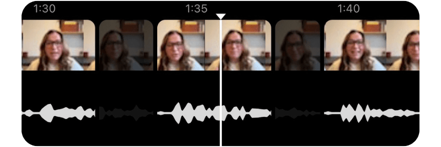 Timeline after editing
