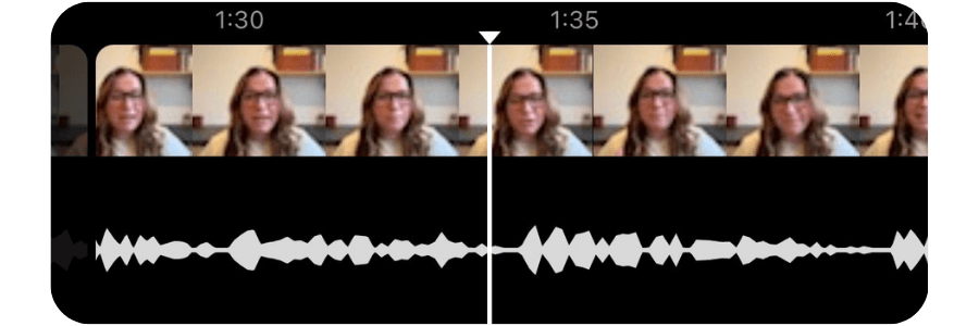 Timeline before editing